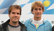 Schon ein bisserl her: Tommy Haas und Alexander Zverev 2014 in München