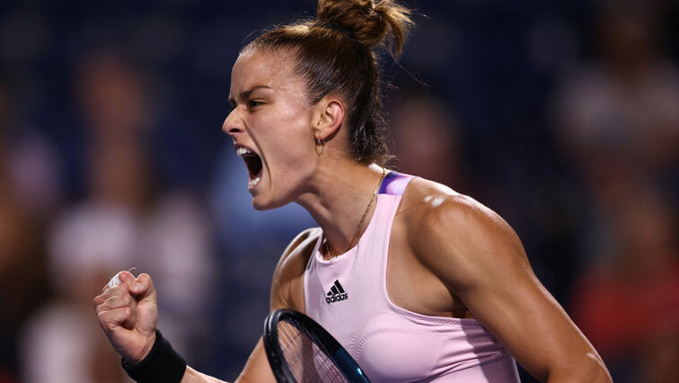 Maria Sakkari durfte diesmal gegen Tatjana Maria jubeln Maria Sakkari durfte diesmal gegen Tatjana Maria jubeln