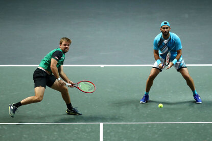 Kevin Krawietz und Horia Tecau in Rotterdam Kevin Krawietz und Horia Tecau in Rotterdam