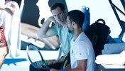 Andy Murray (li.) coachte Novak Djokovic (re.) etwa sechs Monate