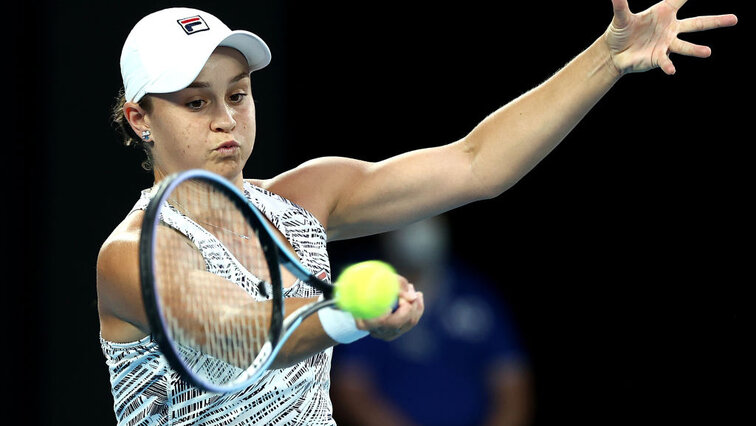 Ashleigh Barty am Donnerstag in Melbourne