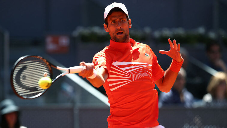 Novak Djokovic To date, Novak Djokovic has had no problems in Madrid