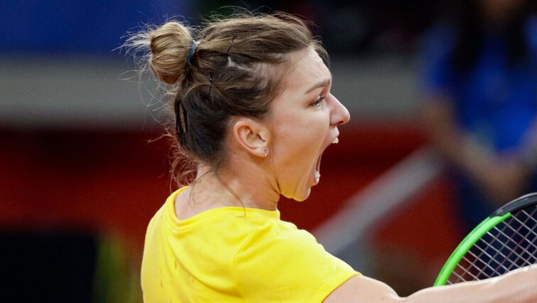 Simona Halep war gegen Carolin Garcia on fire Simona Halep war gegen Carolin Garcia on fire