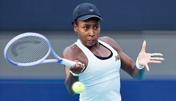 Coco Gauff am Samstag in Miami