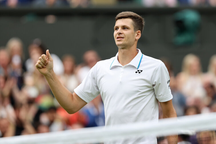 Hubert Hurkacz is in the Wimbledon quarter-finals