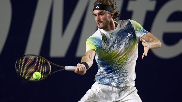 Stefanos Tsitsipas bei seinem ersten Auftritt in Los Cabos