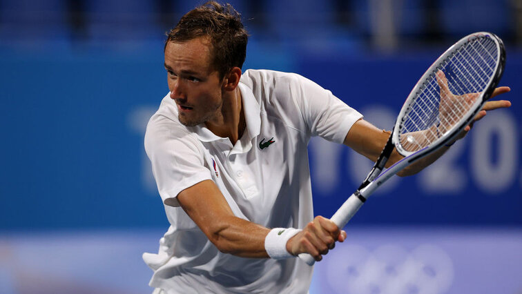 Daniil Medvedev bei den Olympischen Spielen 2021 in Tokio Daniil Medvedev bei den Olympischen Spielen 2021 in Tokio