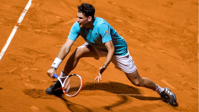 Dominic Thiem auf seinem bevorzugten Geläuf Dominic Thiem auf seinem bevorzugten Geläuf