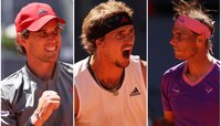 Dominic Thiem, Alexander Zverev und Rafael Nadal wollen in Rom gewinnen
