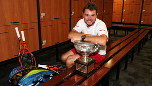 Stan Wawrinka nach seinem Triumph in Melbourne 2014