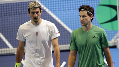 Sebastian Ofner und Dominic Thiem in Limerick Sebastian Ofner und Dominic Thiem in Limerick