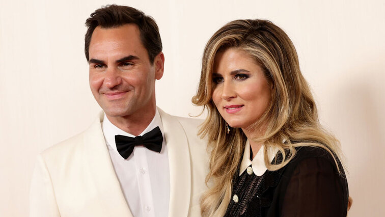 Roger und Mirka Federer am Sonntagabend in Los Angeles