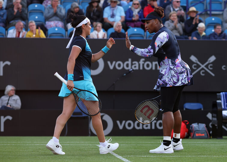 Serena Williams hat ihr Comeback-Doppel verloren 
