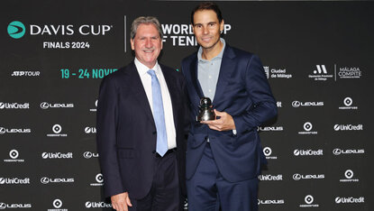 ITF-Präsident David Haggerty sieht die Abschiedszeremonie von Rafael Nadal als gelungen an. Getty Images