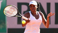 Venus Williams bei ihrem bislang letzten aktiven Auftritt in Roland Garros 2021