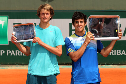 Alexander Zverev, Cristian Garin Alexander Zverev, Cristian Garin