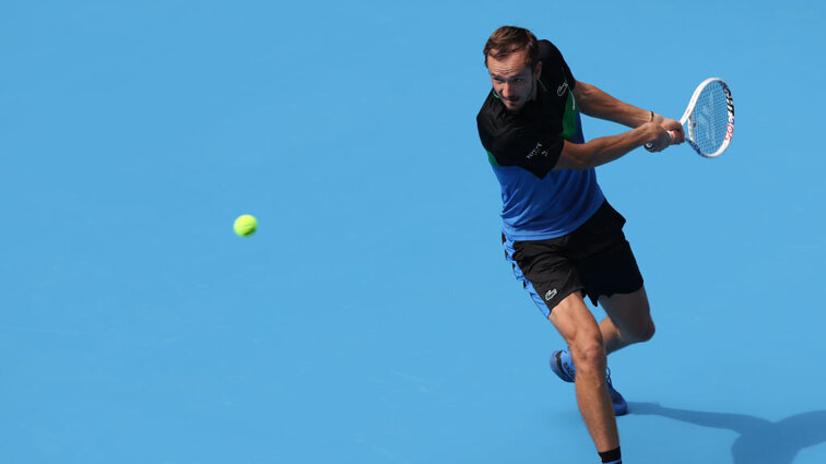 Daniiel Medvedev hatte gegen Ugo Humbert viel zu tun. Daniiel Medvedev hatte gegen Ugo Humbert viel zu tun.