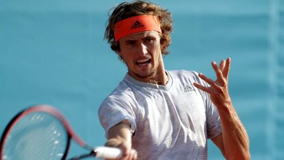 Alexander Zverev Alexander Zverev spielt heute gegen Andrey Rublev