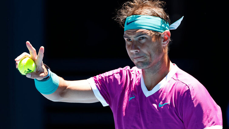 Rafael Nadal in Melbourne on Wednesday