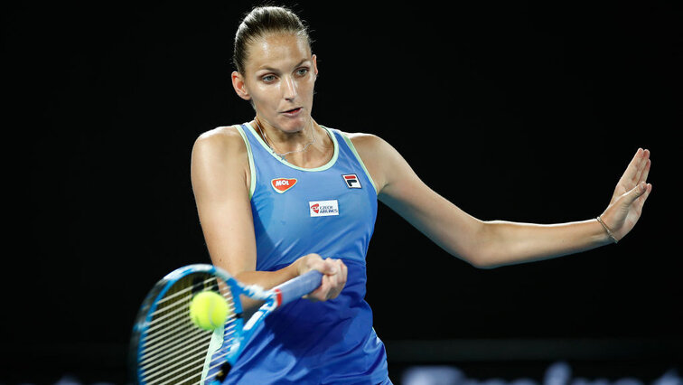 Karolina Pliskova am Donnerstag in Melbourne