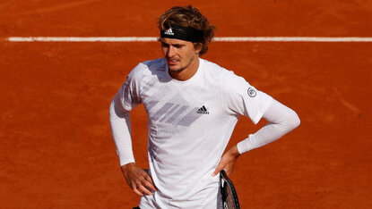 Alexander Zverev ist nicht ganz fit in seine Partie gegen Jannik Sinner gegangen