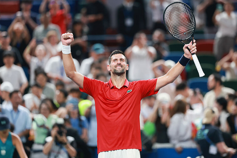 Novak Djokovic durfte am Donnerstag jubeln Novak Djokovic durfte am Donnerstag jubeln