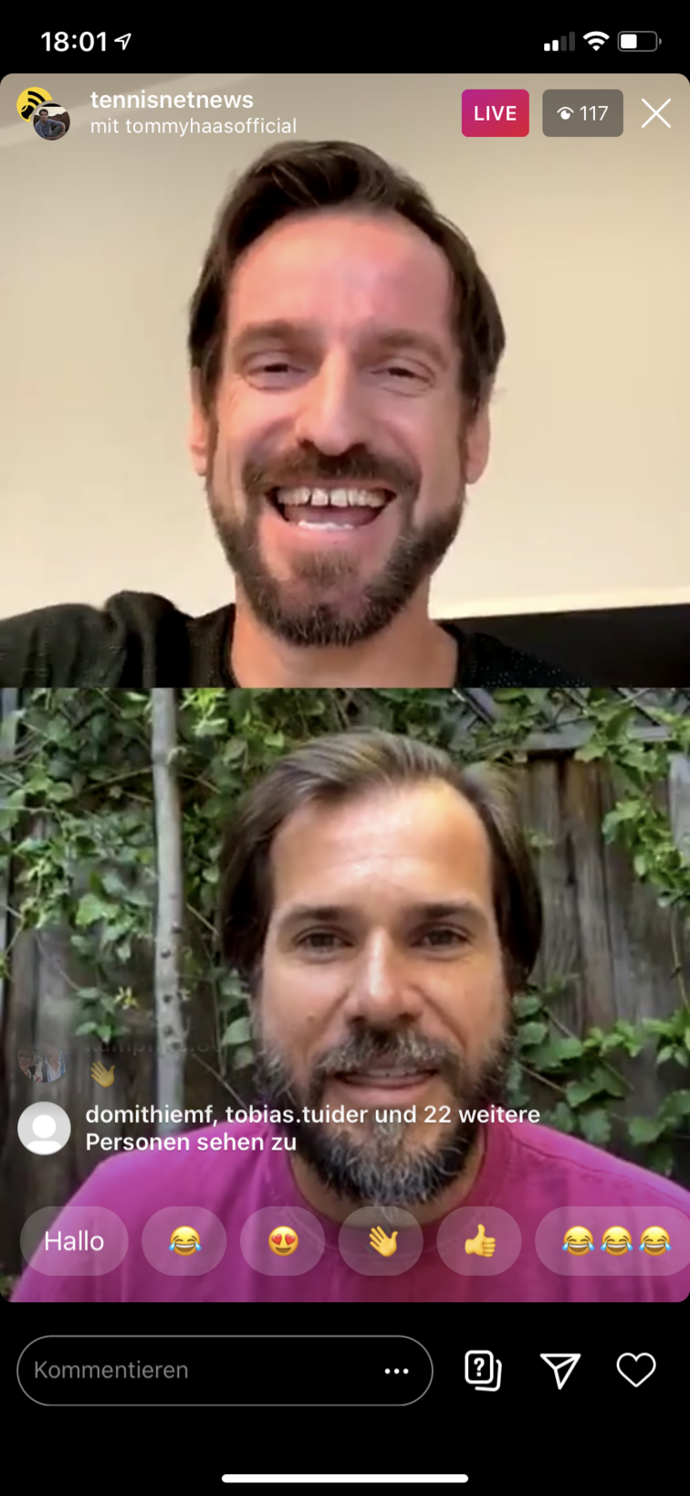 Ein Bart schon fast von Severin-Lüthi-Qualität: Tommy bei Kasi Ein Bart schon fast von Severin-Lüthi-Qualität: Tommy bei Kasi