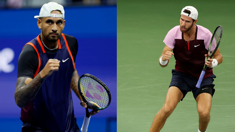 Nick Kyrgios und Karen Khachanov bei den US Open 2022