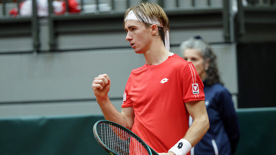 Mit einem Zweisatz-Erfolg startete Lukas Neumayer ins Challenger-Turnier von Cordenons. GEPA Pictures