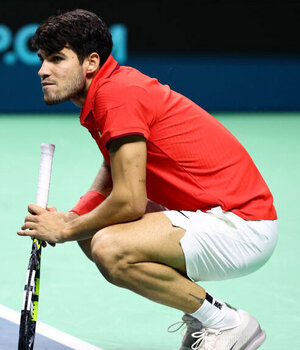 Wird Carlos Alcaraz beim Davis-Cup-Finale einlaufen?