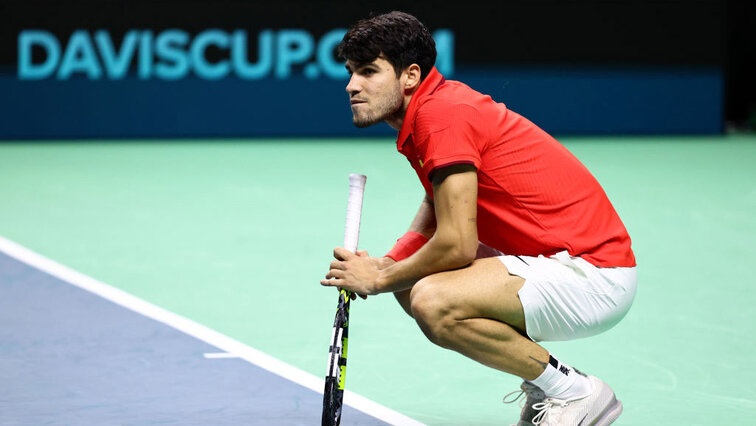 Wird Carlos Alcaraz beim Davis-Cup-Finale einlaufen?