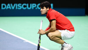 Wird Carlos Alcaraz beim Davis-Cup-Finale einlaufen?