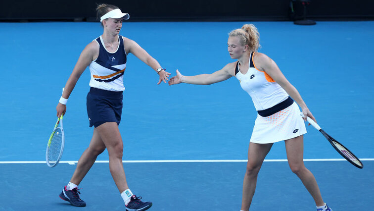 Barbora Krejcikova und Katerina Siniakova stehen in Melbourne im Endspiel Barbora Krejcikova and Katerina Siniakova are in the final in Melbourne