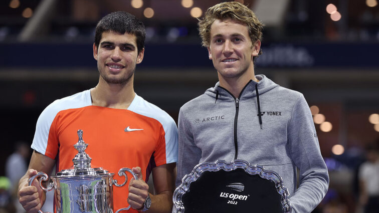 Groß waren die Unterschiede zwischen Carlos Alcaraz und Casper Ruud im Finale der US Open nicht