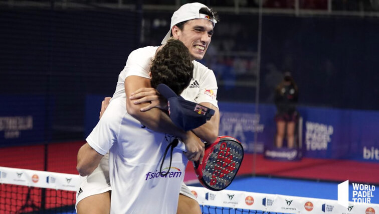 Juan Lebron and Alejandro Galan after their win in Alicante