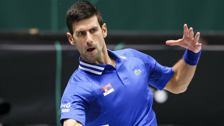 Novak Djokovic in Innsbruck on Friday