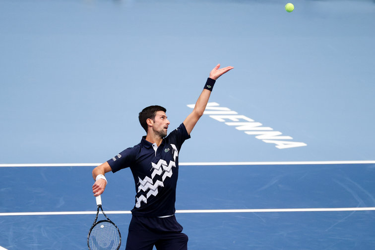Novak Djokovic showed no nakedness against Borna Coric