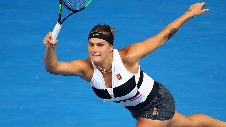 Aryna Sabalenka Aryna Sabalenka steht in St. Petersburg im Halbfinale