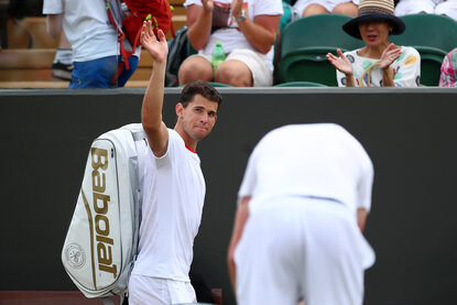 Dominic Thiem wird 2022 nicht in Wimbledon starten Dominic Thiem wird 2022 nicht in Wimbledon starten