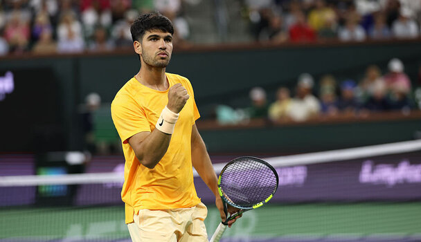 Carlos Alcaraz siegte gegen einen gut aufgelegten Arthur Rinderknech.