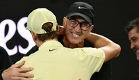 Darren Cahill mit Jannik Sinner bei den Australian Open 2025