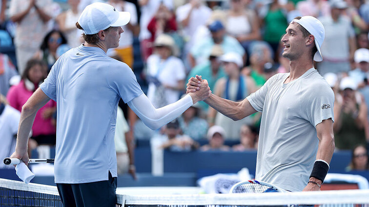 Jannik Sinner und Terence Atmane haben sich zuletzt in Cincinnati getroffen Jannik Sinner und Terence Atmane haben sich zuletzt in Cincinnati getroffen