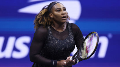 Serena Williams im Arthur Ashe Stadium am Mittwoch