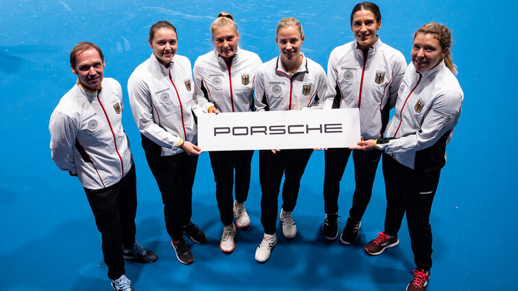 Das Porsche Team Deutschland in Prag mit Teamchef Rainer Schüttler Das Porsche Team Deutschland in Prag mit Teamchef Rainer Schüttler