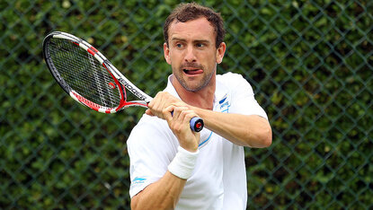 Conor Niland im Qualifikationsturnier für Wimbledon 2011 Conor Niland im Qualifikationsturnier für Wimbledon 2011