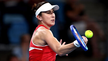Bis zur Beendigung des Matches durch Aufgabe ihrer Gegnerin zeigte Belinda Bencic eine starke Leistung. Getty Images