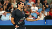 Roger Federer beim Hopman Cup in Perth