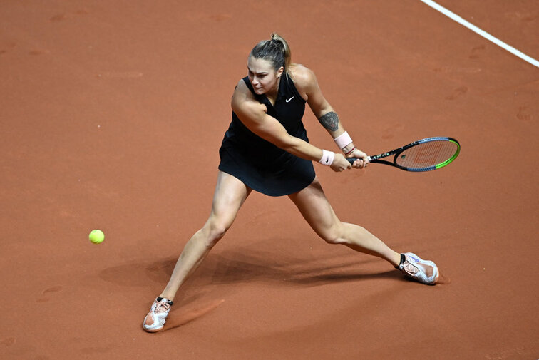 Aryna Sabalenka beim Porsche Tennis Grand Prix in Stuttgart