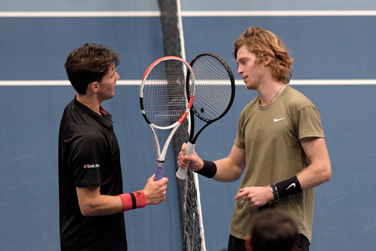 Dominic Thiem trifft auf Andrey Rublev Dominic Thiem trifft auf Andrey Rublev
