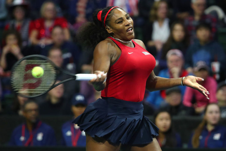 Serena Williams struggled in her opening match